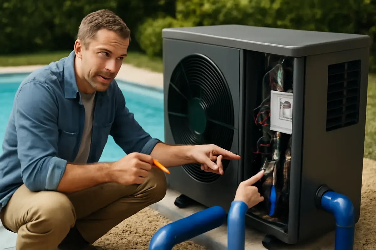 Come funziona una pompa di calore per piscina? Risparmia senza errori di installazione