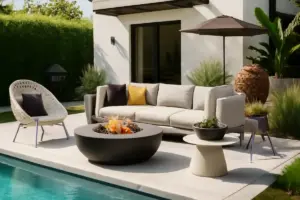 Arredo giardino piscina in stile moderno: idee creative per un effetto wow che sorprende gli ospiti