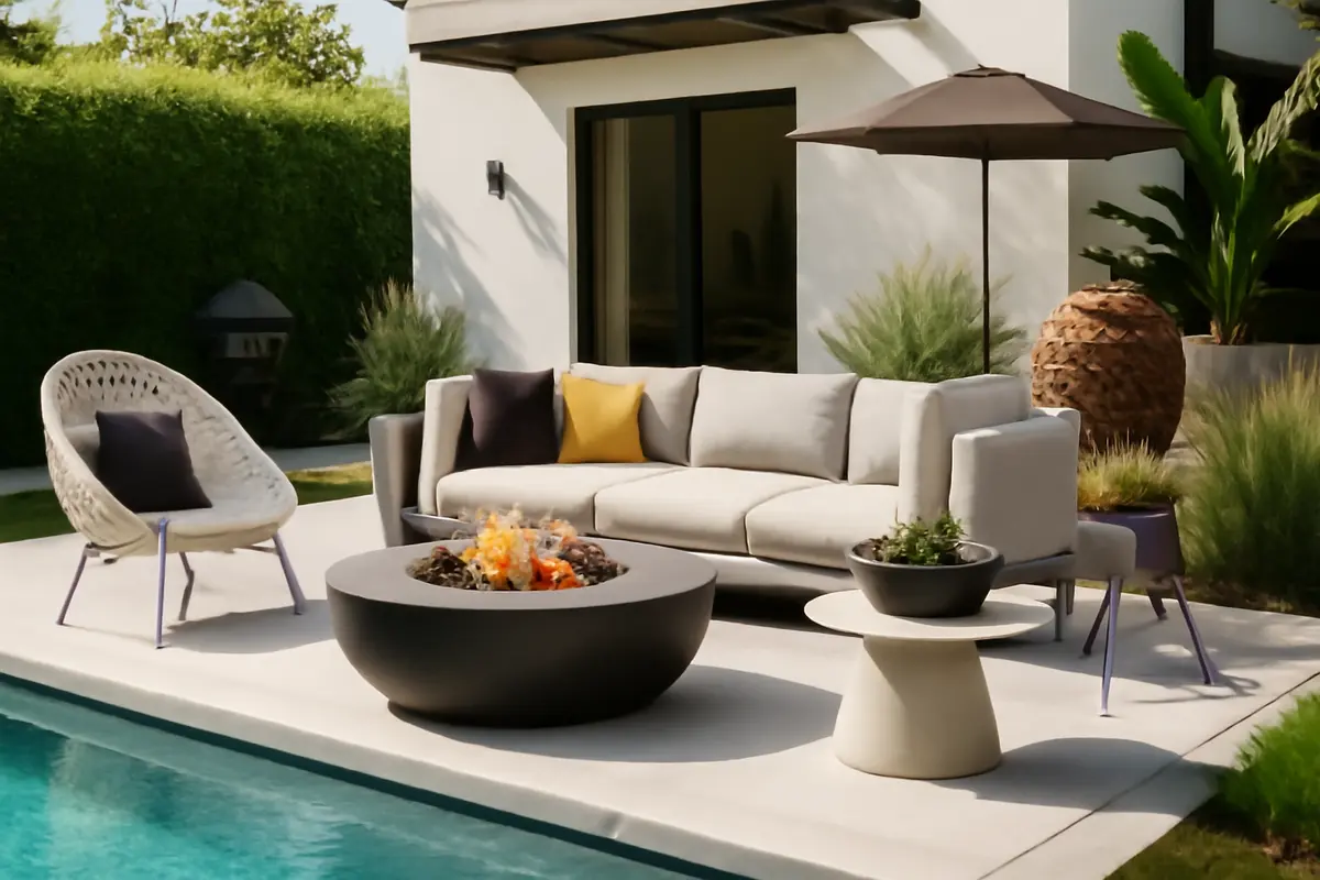Arredo giardino piscina in stile moderno: idee creative per un effetto wow che sorprende gli ospiti
