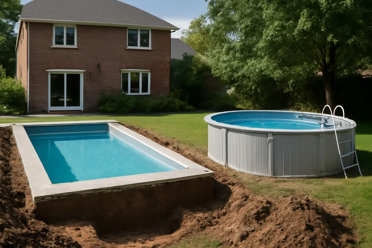 Piscina interrata o fuori terra per il giardino di casa: cosa cambia davvero nella progettazione