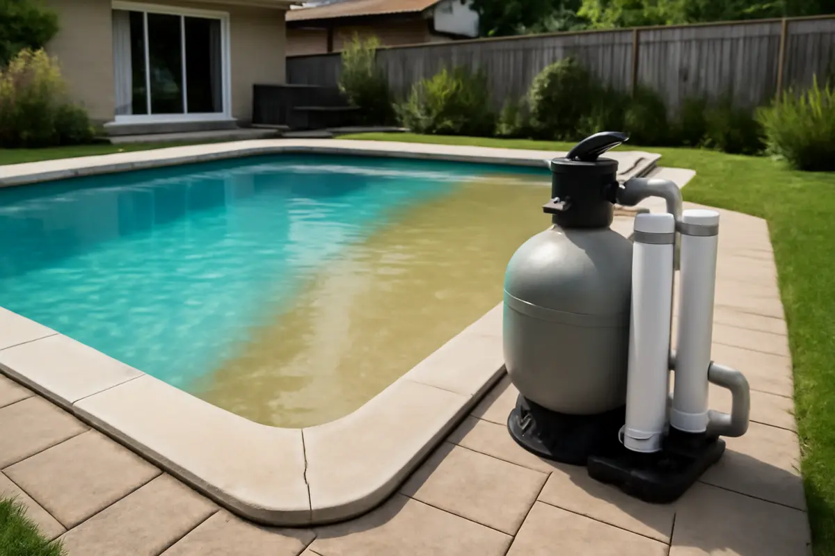 Filtrazione a doppio stadio per piscina domestica: la soluzione definitiva contro acqua torbida