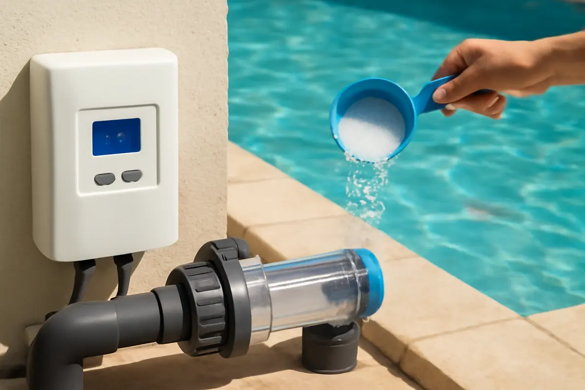 Disinfezione automatica con sale: come ottenerla senza danneggiare i materiali della piscina