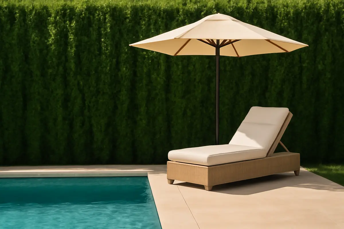 Cosa mettere vicino alla piscina per proteggersi dal caldo? La soluzione che garantisce fresco e privacy