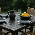 Set da pranzo esterno resistenti all’acqua: i modelli che non temono pioggia e umidità