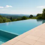 Piscina con bordo infinity: vantaggi tecnici e impatto visivo da considerare prima del progetto
