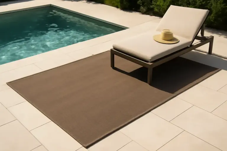 Tappeti outdoor per aree piscina: l’accessorio salva-piastrelle che pochi conoscono