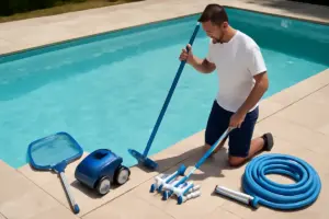 Pulizia superfici piscina: quali strumenti accelerano la manutenzione giornaliera?