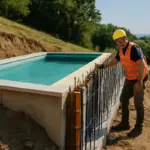Realizzare una piscina su terreno in pendenza: quali accorgimenti adottare per non avere problemi strutturali