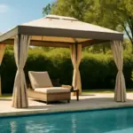 Gazebo per piscina autoportante: la soluzione salvaspazio che fa la differenza nelle giornate più calde